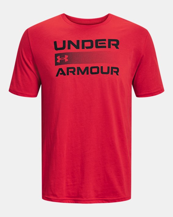 Men's UA Team Issue Graphic T-Shirt, Red, pdpMainDesktop image number 4